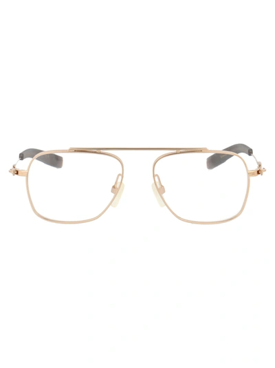 Dita Lsa-105 Glasses In 002 White Gold / Clear