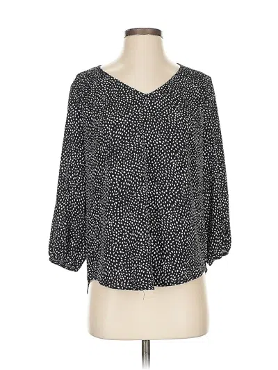 Pre-owned 41hawthorn 3/4 Sleeve Blouse In Black