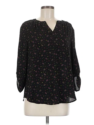 Pre-owned 41hawthorn 3/4 Sleeve Blouse In Black