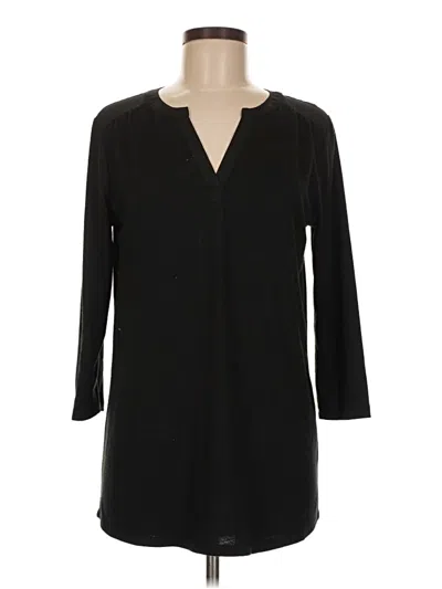 Pre-owned 41hawthorn 3/4 Sleeve Blouse In Black