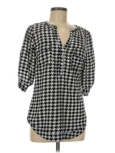 Pre-owned 41hawthorn 3/4 Sleeve Blouse In Black