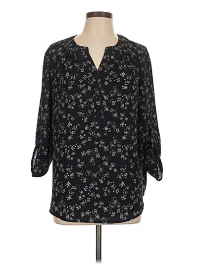 Pre-owned 41hawthorn 3/4 Sleeve Blouse In Black