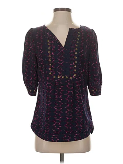 Pre-owned 41hawthorn 3/4 Sleeve Blouse In Black
