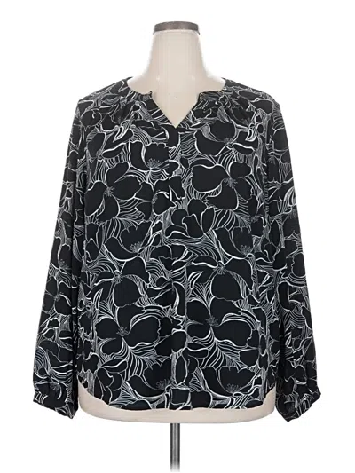 Pre-owned 41hawthorn 3/4 Sleeve Blouse In Black