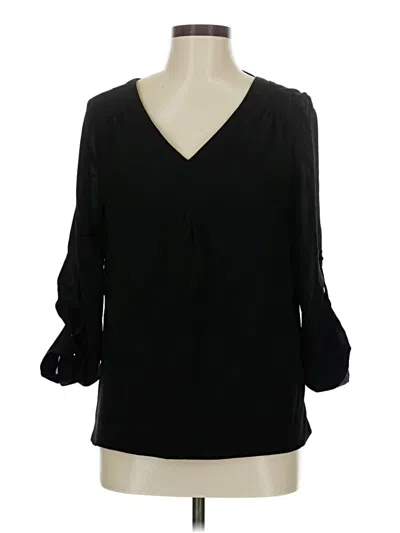 Pre-owned 41hawthorn 3/4 Sleeve Blouse In Black