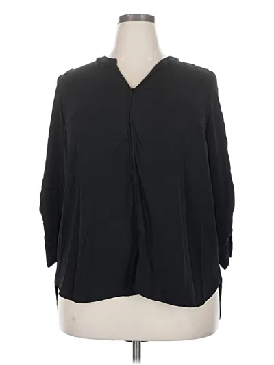Pre-owned 41hawthorn 3/4 Sleeve Blouse In Black