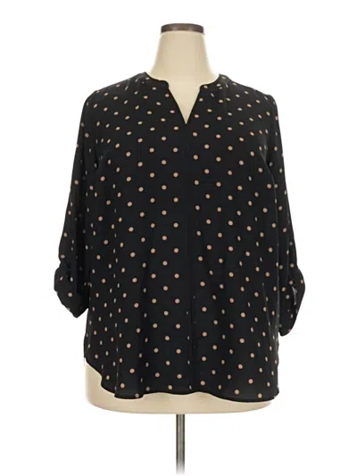 Pre-owned 41hawthorn 3/4 Sleeve Blouse In Black