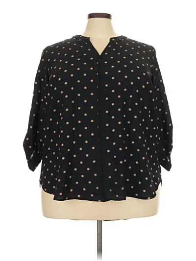 Pre-owned 41hawthorn 3/4 Sleeve Blouse In Black