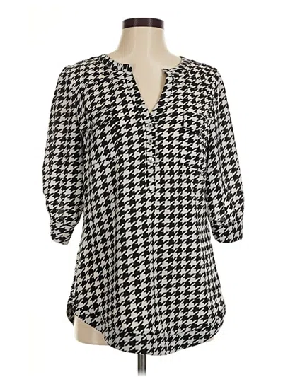 Pre-owned 41hawthorn 3/4 Sleeve Blouse In Black