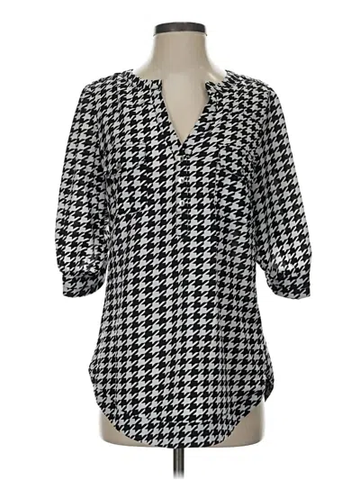 Pre-owned 41hawthorn 3/4 Sleeve Blouse In Black
