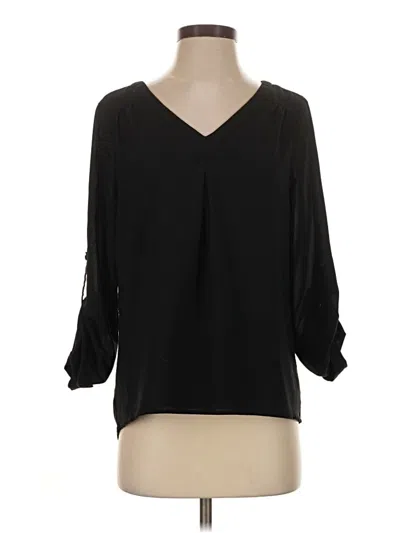 Pre-owned 41hawthorn 3/4 Sleeve Blouse In Black