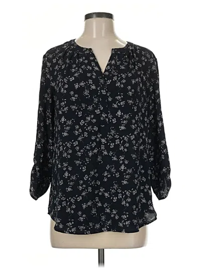 Pre-owned 41hawthorn 3/4 Sleeve Blouse In Black