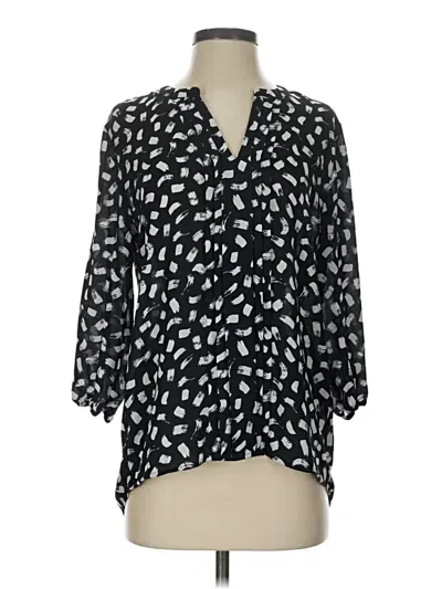 Pre-owned 41hawthorn 3/4 Sleeve Blouse In Black