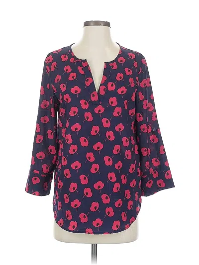 Pre-owned 41hawthorn 3/4 Sleeve Blouse In Blue