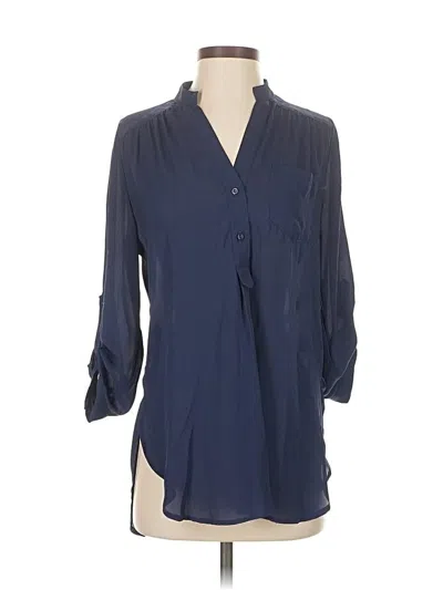 Pre-owned 41hawthorn 3/4 Sleeve Blouse In Blue