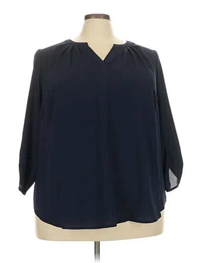 Pre-owned 41hawthorn 3/4 Sleeve Blouse In Blue