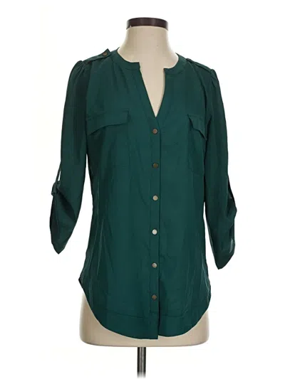 Pre-owned 41hawthorn 3/4 Sleeve Blouse In Blue