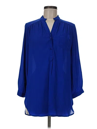 Pre-owned 41hawthorn 3/4 Sleeve Blouse In Blue