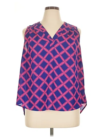 Pre-owned 41hawthorn 3/4 Sleeve Blouse In Blue