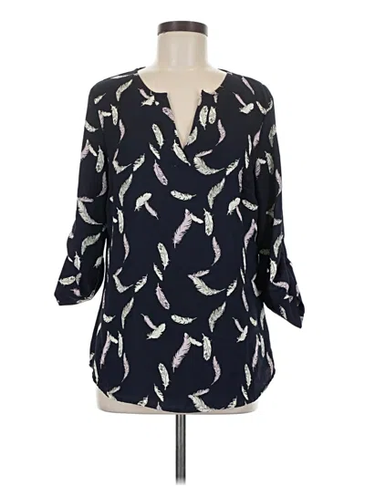Pre-owned 41hawthorn 3/4 Sleeve Blouse In Blue