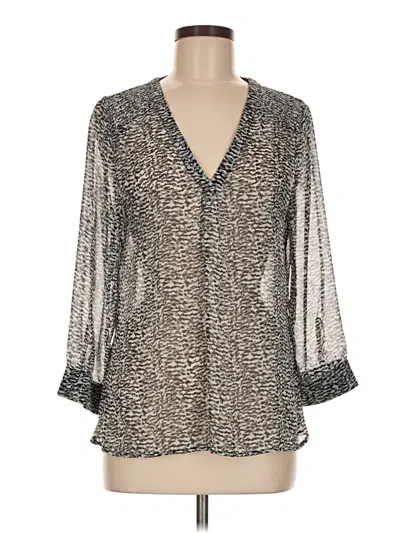 Pre-owned 41hawthorn 3/4 Sleeve Blouse In Gray