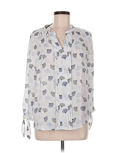 Pre-owned 41hawthorn 3/4 Sleeve Blouse In Gray