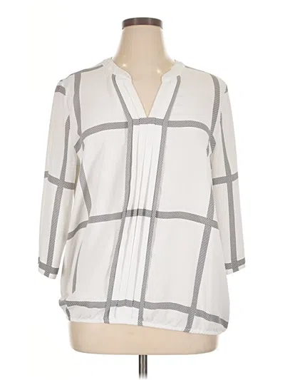 Pre-owned 41hawthorn 3/4 Sleeve Blouse In Gray