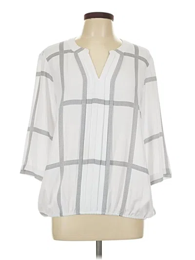 Pre-owned 41hawthorn 3/4 Sleeve Blouse In Gray