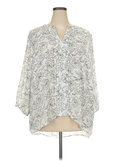 Pre-owned 41hawthorn 3/4 Sleeve Blouse In Gray