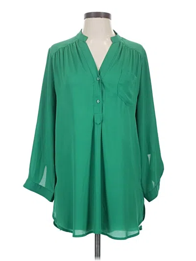 Pre-owned 41hawthorn 3/4 Sleeve Blouse In Green