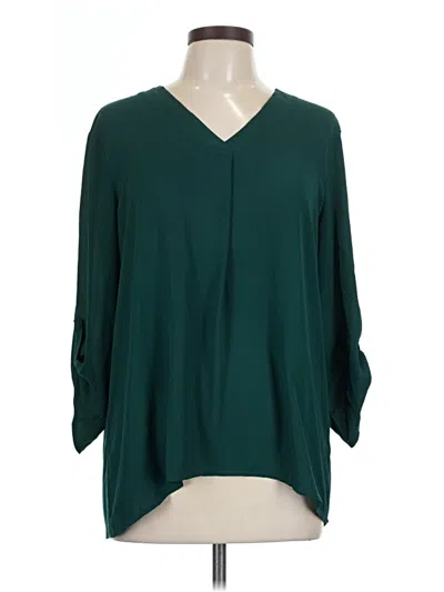 Pre-owned 41hawthorn 3/4 Sleeve Blouse In Green
