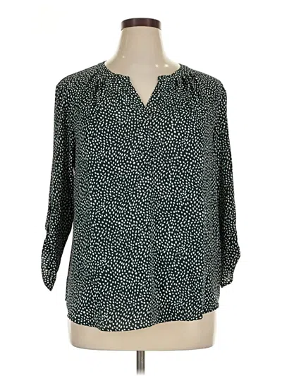 Pre-owned 41hawthorn 3/4 Sleeve Blouse In Green