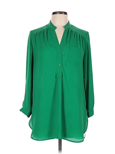 Pre-owned 41hawthorn 3/4 Sleeve Blouse In Green
