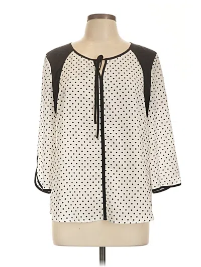 Pre-owned 41hawthorn 3/4 Sleeve Blouse In Ivory