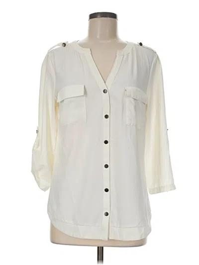 Pre-owned 41hawthorn 3/4 Sleeve Blouse In Ivory