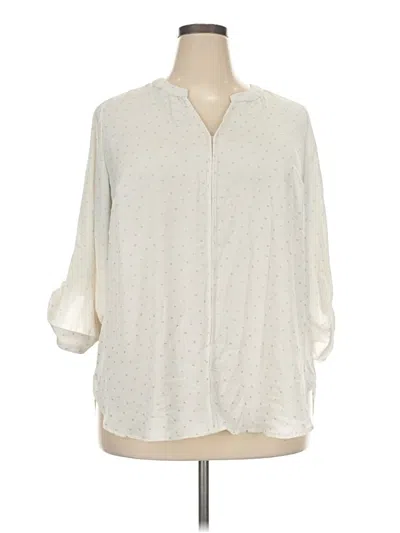 Pre-owned 41hawthorn 3/4 Sleeve Blouse In Ivory