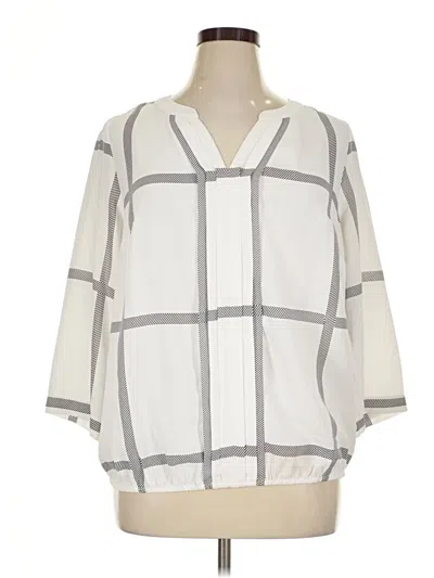 Pre-owned 41hawthorn 3/4 Sleeve Blouse In Ivory