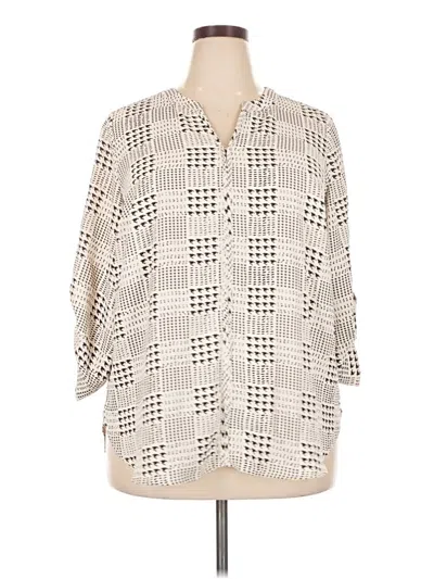 Pre-owned 41hawthorn 3/4 Sleeve Blouse In Ivory