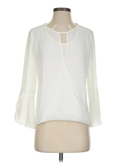 Pre-owned 41hawthorn 3/4 Sleeve Blouse In Ivory