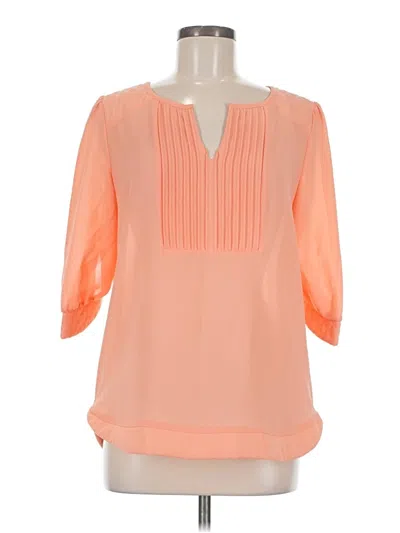 Pre-owned 41hawthorn 3/4 Sleeve Blouse In Orange