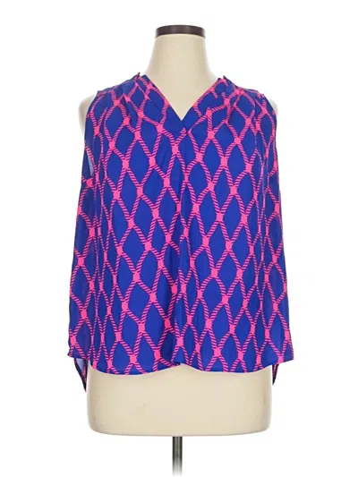 Pre-owned 41hawthorn 3/4 Sleeve Blouse In Purple