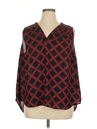 Pre-owned 41hawthorn 3/4 Sleeve Blouse In Red