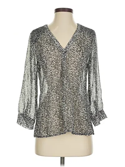 Pre-owned 41hawthorn 3/4 Sleeve Blouse In Silver