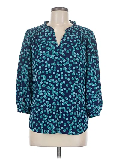Pre-owned 41hawthorn 3/4 Sleeve Blouse In Teal