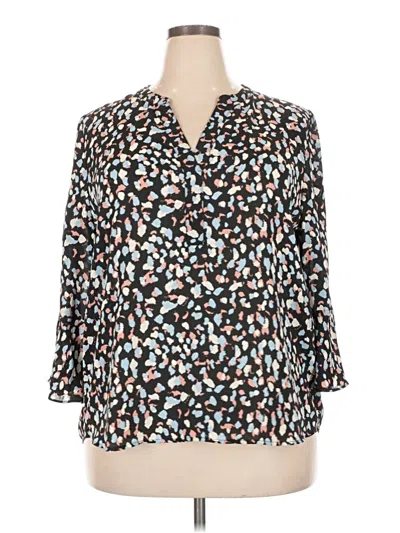 Pre-owned 41hawthorn 3/4 Sleeve Blouse In Teal
