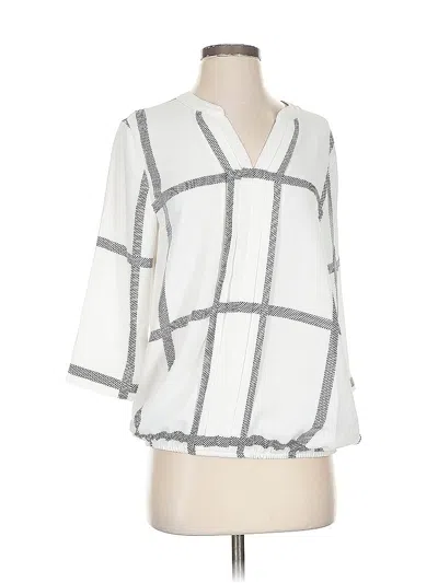 Pre-owned 41hawthorn 3/4 Sleeve Blouse In White