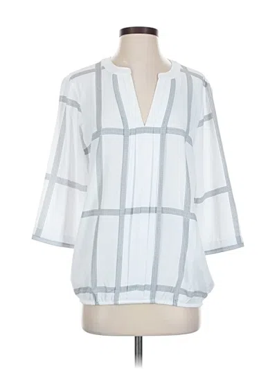 Pre-owned 41hawthorn 3/4 Sleeve Blouse In White