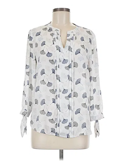 Pre-owned 41hawthorn 3/4 Sleeve Blouse In White