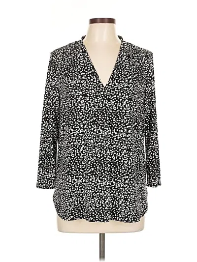 Pre-owned 41hawthorn 3/4 Sleeve T-shirt In Black