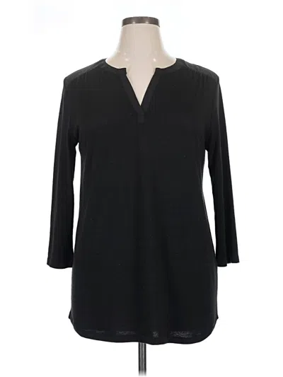 Pre-owned 41hawthorn 3/4 Sleeve T-shirt In Black